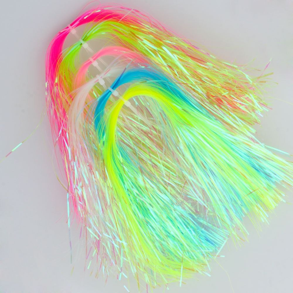 Saltwater Fishing Hook - 1Pack 1mm Width Corrugated Gliss Strands