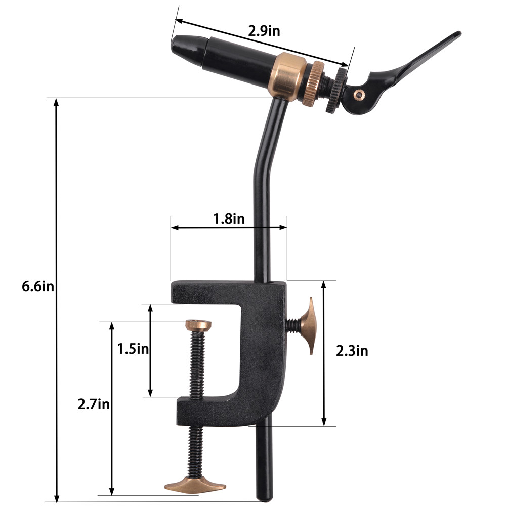 Rotary Fly Tying Vise Tool Saf - Fishing Equipment Fly 评论和价格