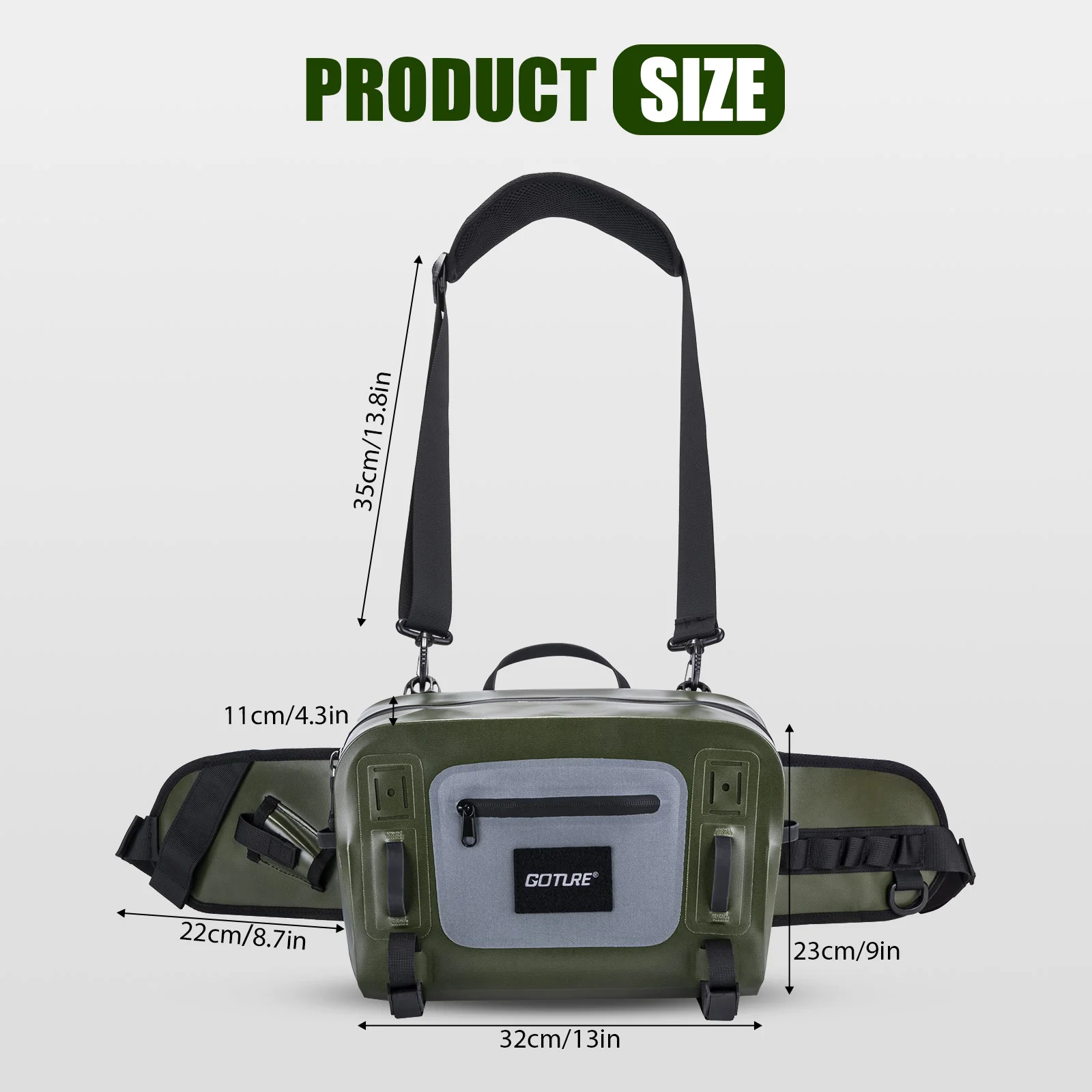 Gtoure Waterproof Fishing Tack - Fishing Equipment Fly 评论和价格