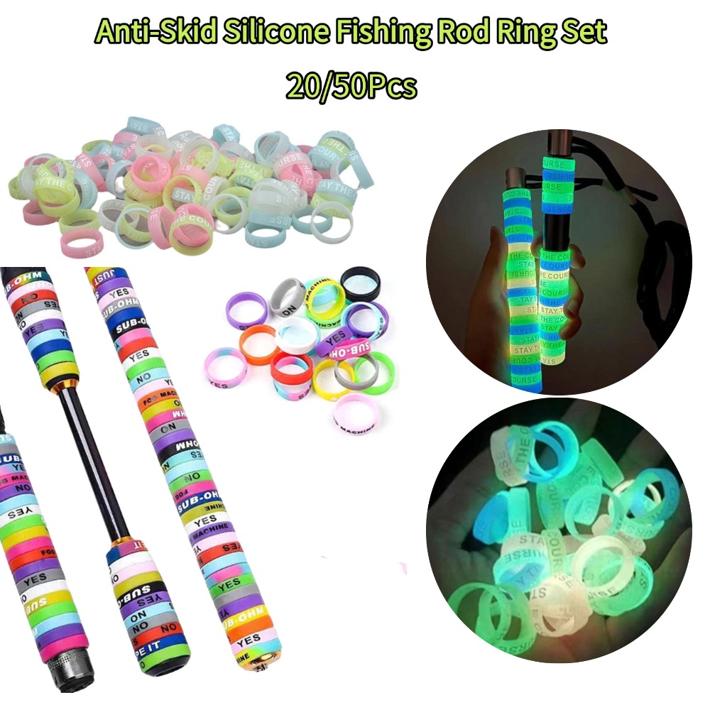 20/50Pcs Anti-Skid Silicone Fi - Fishing Rod Glove 评论和价格