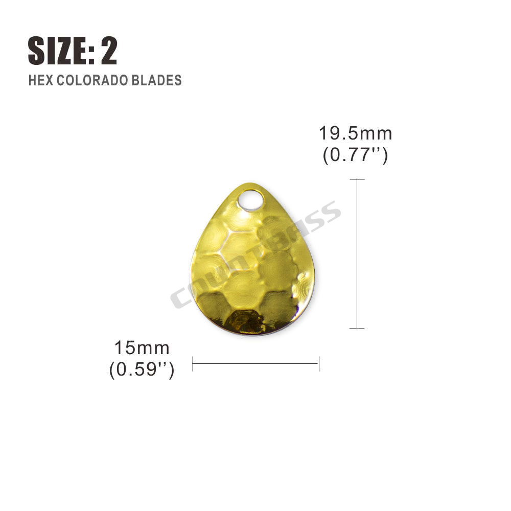 Countbass 50pcs Size 2-5 Gold  - Quality Fishing Equipment 评论和价格