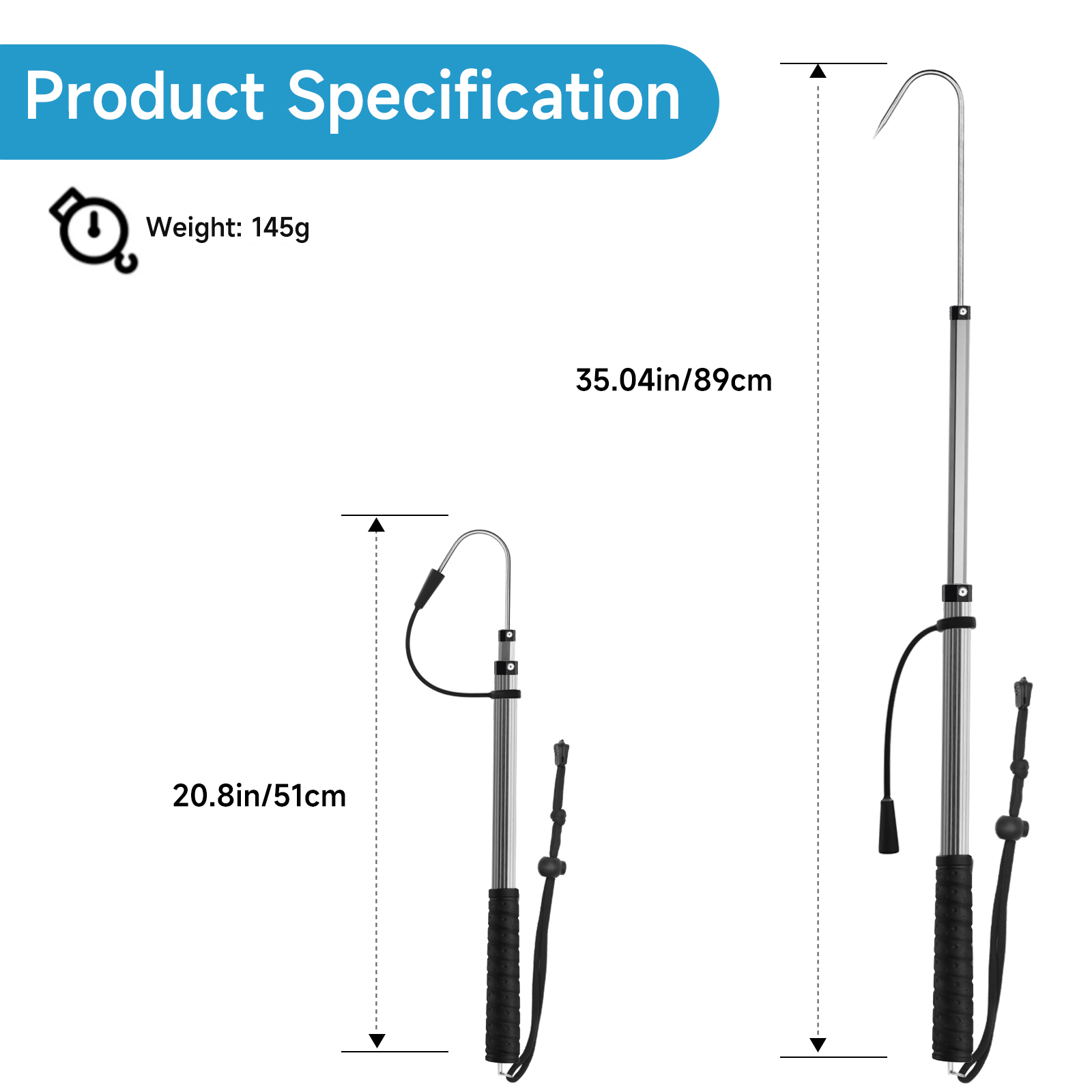 SANLIKE 90cm Telescopic Fishin - Saltwater Fishing Hook 评论和价格