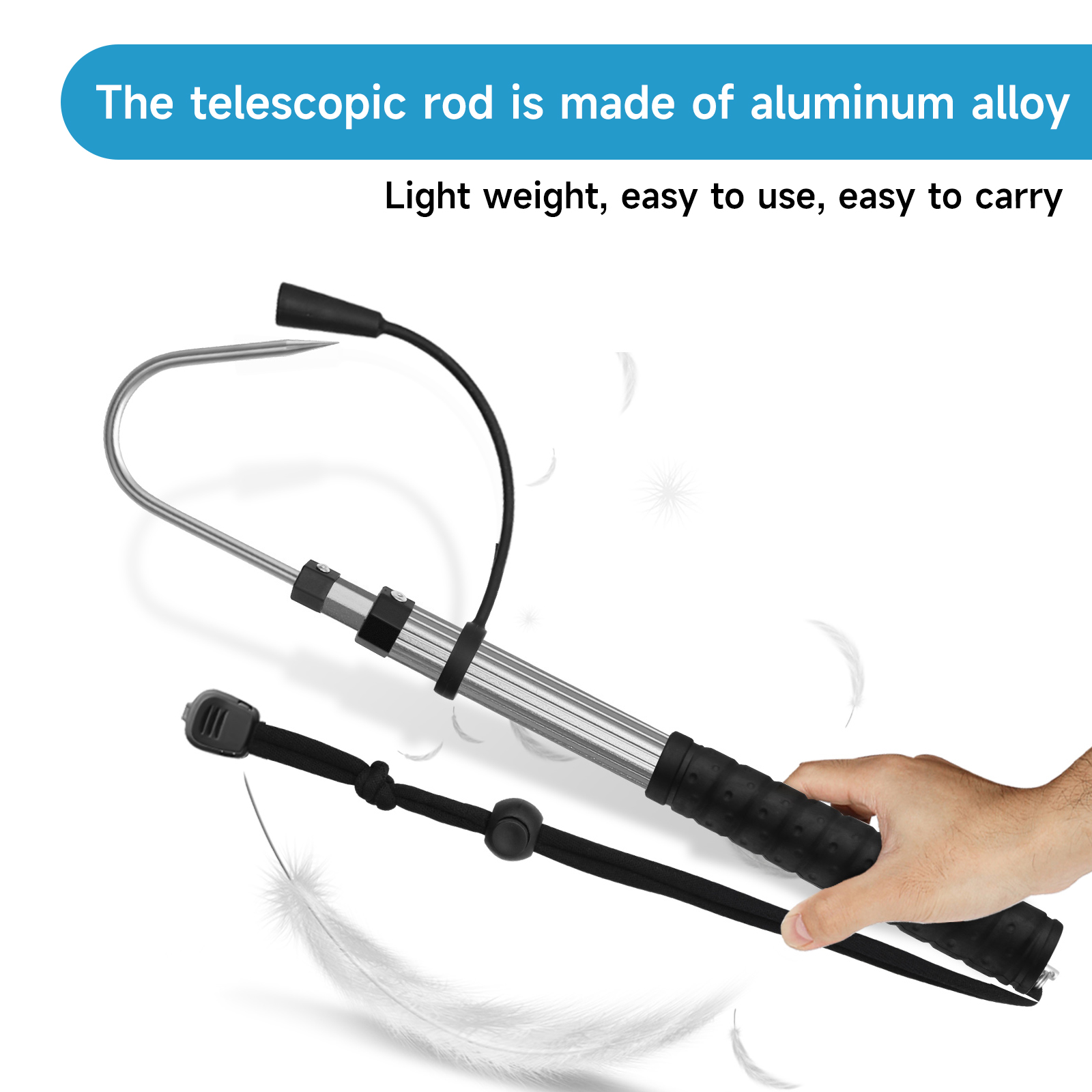 SANLIKE 90cm Telescopic Fishin - Saltwater Fishing Hook 评论和价格