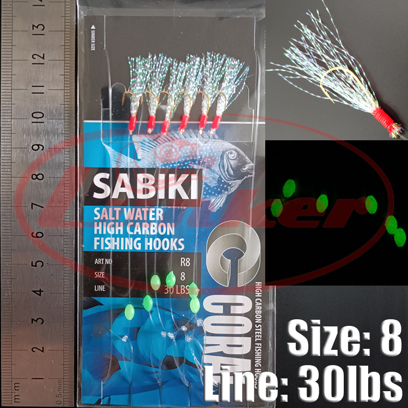 Lunker sabiki rig hooks lumino - Saltwater Fishing Hook 评论和价格