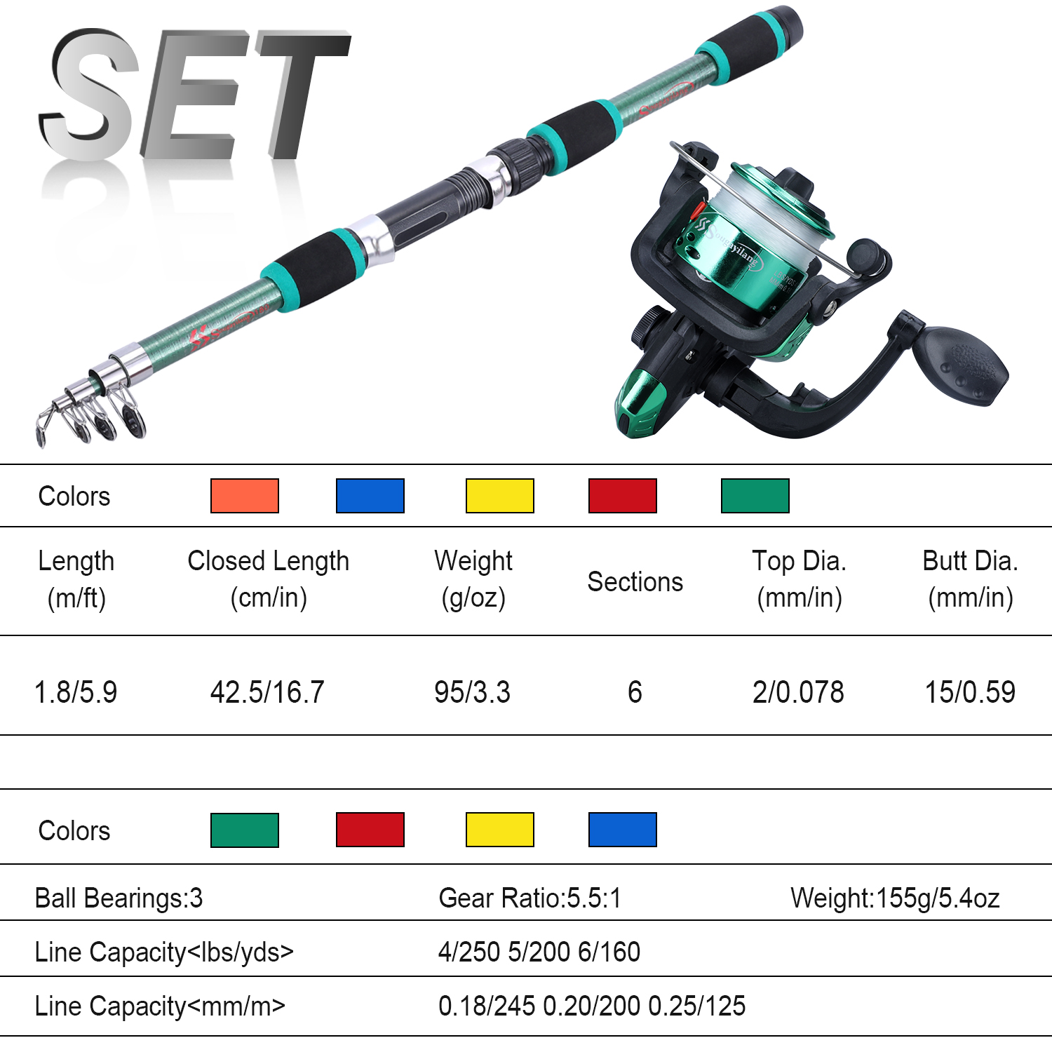 Sougayilang Kids Fishing Pole  - Saltwater Fishing Hook 评论和价格
